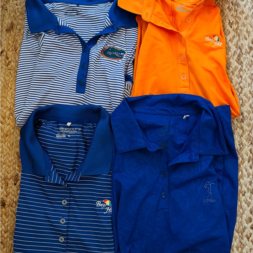 SOLD!! Woman’s Golf Polo Shirt Bundle - Bay Hill, LPGA, Florida Gators